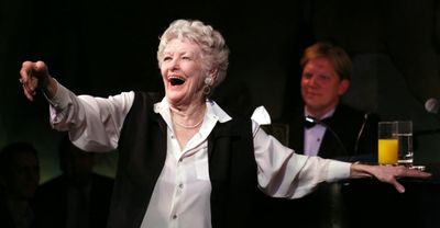 Elaine Stritch with Rob Bowman  Photo