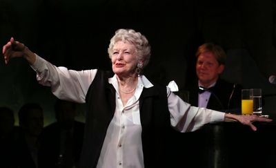 Elaine Stritch with Rob Bowman  Photo