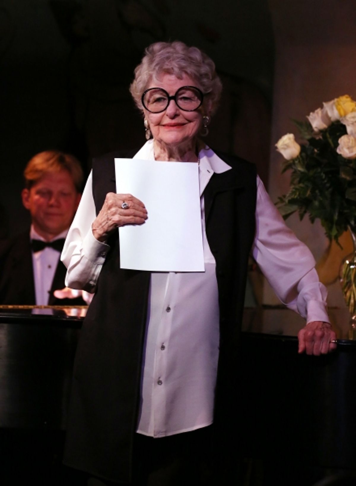 Elaine Stritch with Rob Bowman at 