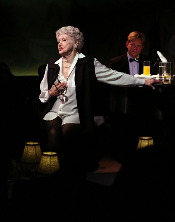 Elaine Stritch with Rob Bowman  Photo