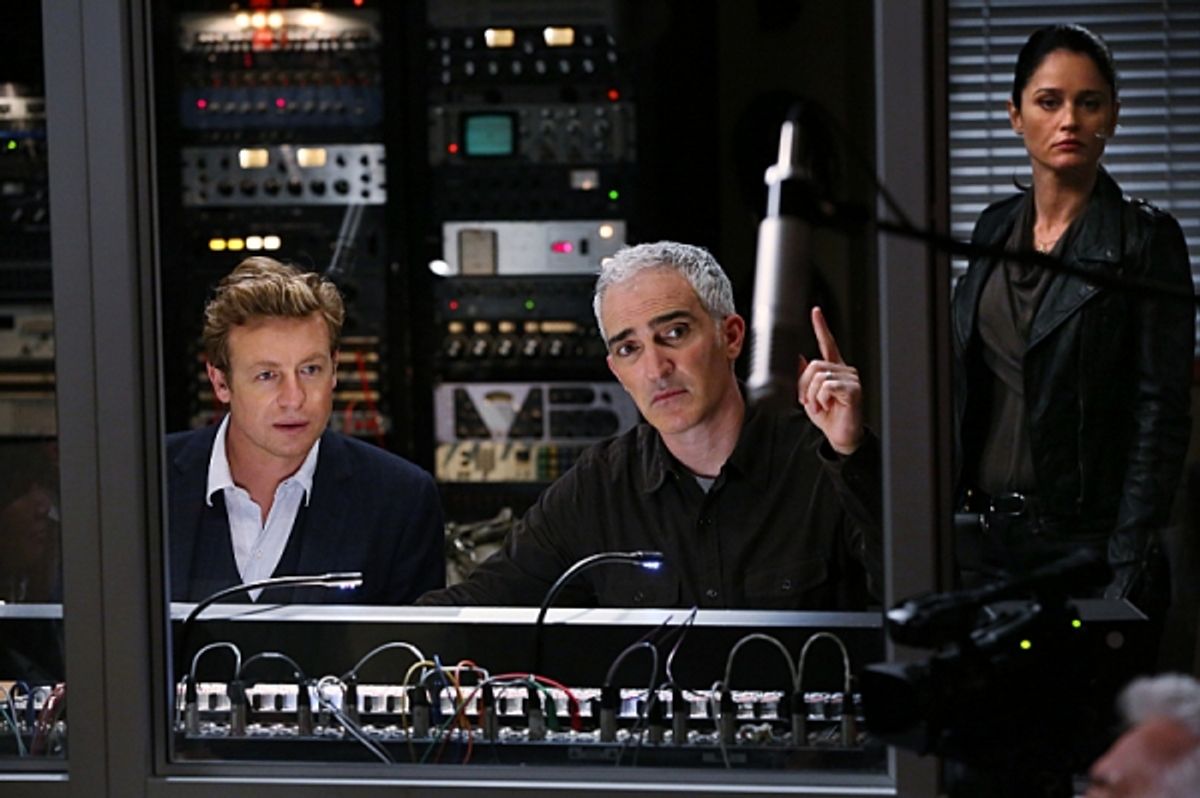 Simon Baker, Patrick Fischler, Robin Tunney at 