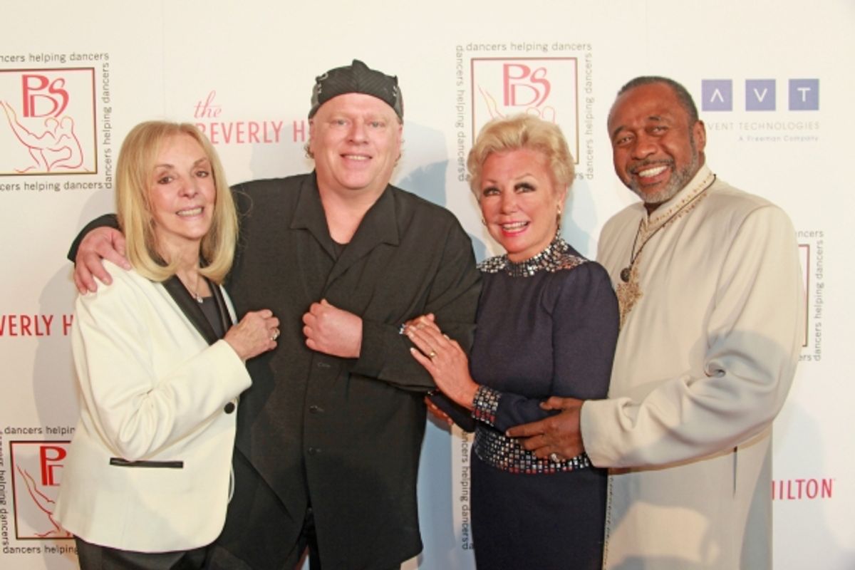 PDS Chairman of the Board Joni Berry, PDS Awardee Michael Rooney, PDS President Mitzi Gaynor and Gypsy Award honoree Ben Vereen. at 