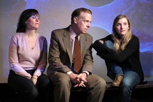 Sheri Graubert as Lyn, Hamilton Clancy as Andy and Samantha Slater as Samantha @ BroadwayWorld Sheri Graubert as Lyn, Hamilton Clancy as Andy and Samantha Slater as Samantha Photo