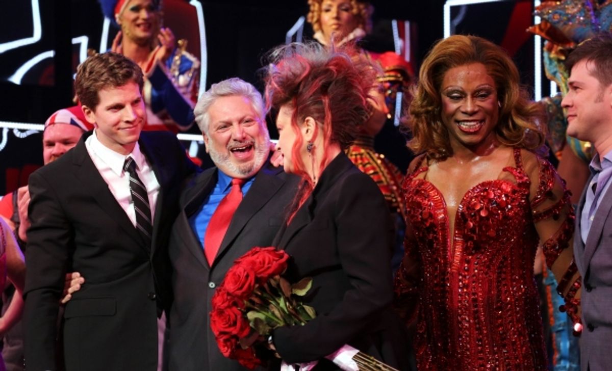 Stark Sands, Harvey Fierstein, Cyndi Lauper, Billy Porter & Stephen Oremus  at 