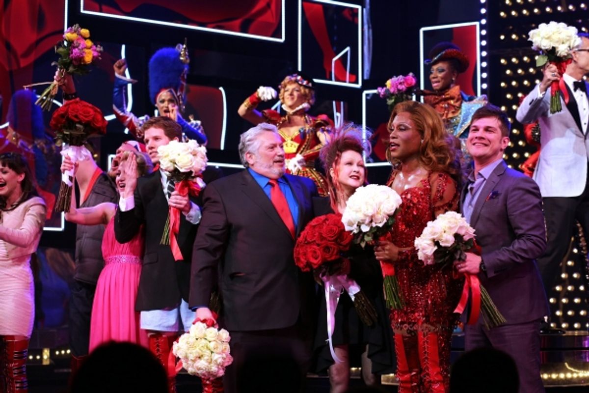 Celina Carvajal, Daniel Sherman, Annaleigh Ashford, Stark Sands, Harvey Fierstein, Cyndi Lauper, Billy Porter, Stephen Oremus &amp; Cast at 