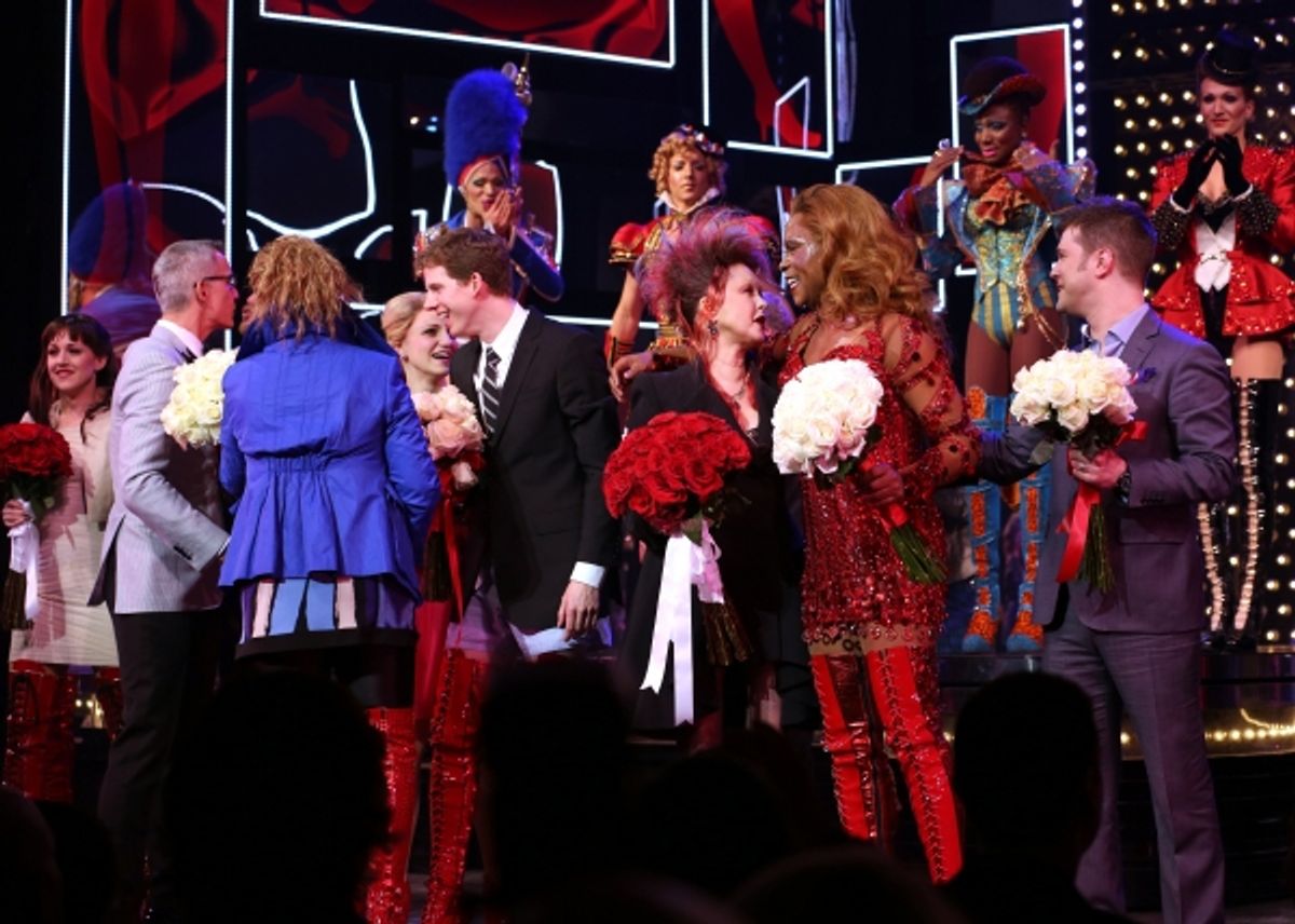 Celina Carvajal, Daniel Sherman, Annaleigh Ashford, Stark Sands, Harvey Fierstein, Cyndi Lauper, Billy Porter, Stephen Oremus  at 