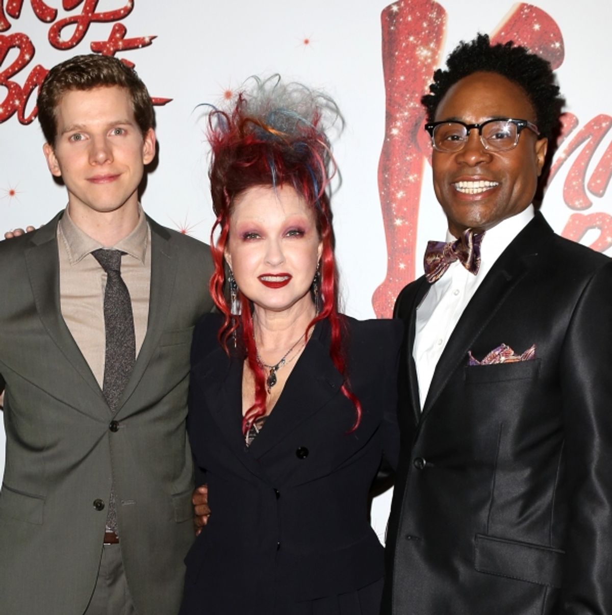 Stark Sands, Cyndi Lauper & Billy Porter  at 