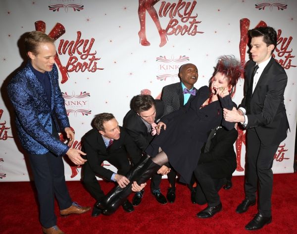 Cyndi Lauper with Kyle Post, Paul Canaan, Charlie Sutton, Kevin Smith Kirkwood, Kyle  Photo