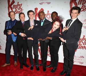 Cyndi Lauper with Kyle Post, Paul Canaan, Charlie Sutton, Kevin Smith Kirkwood, Kyle  Photo
