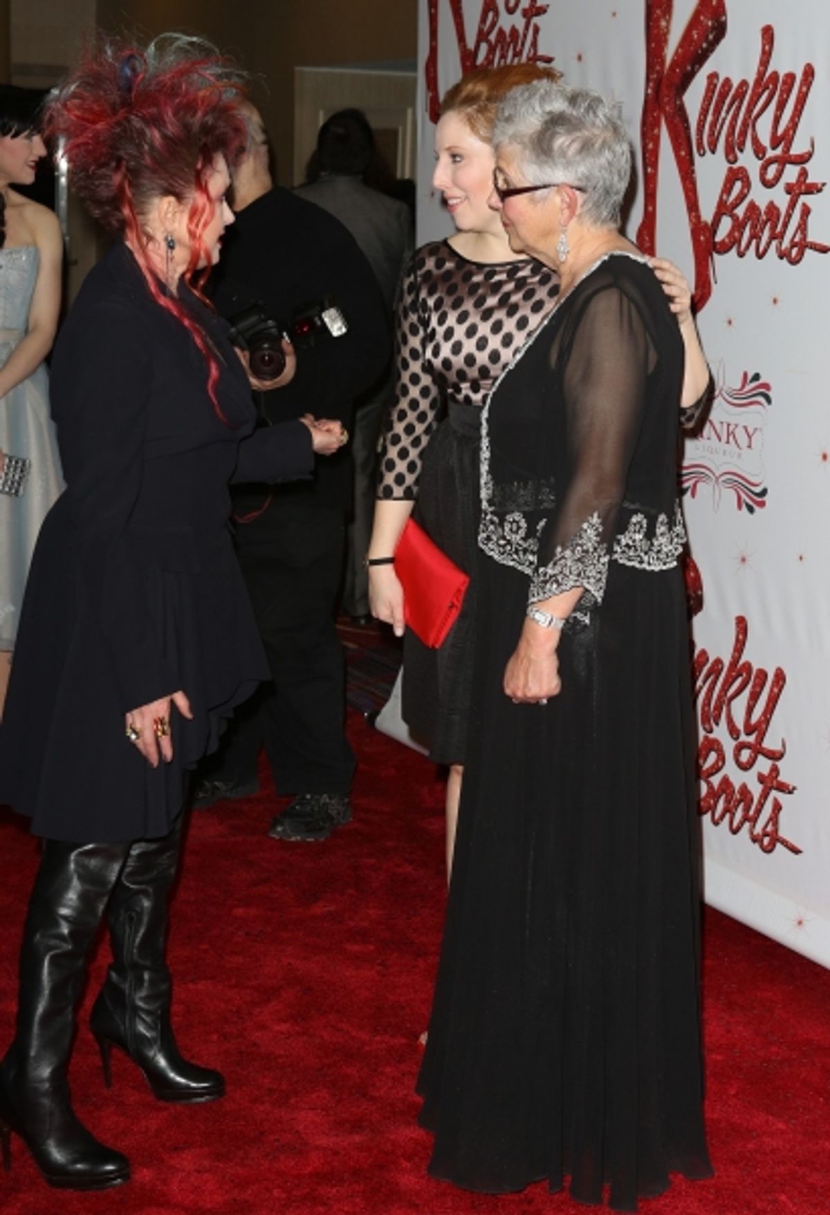 Cyndi Lauper with Tory Ross &amp; her Mom at 