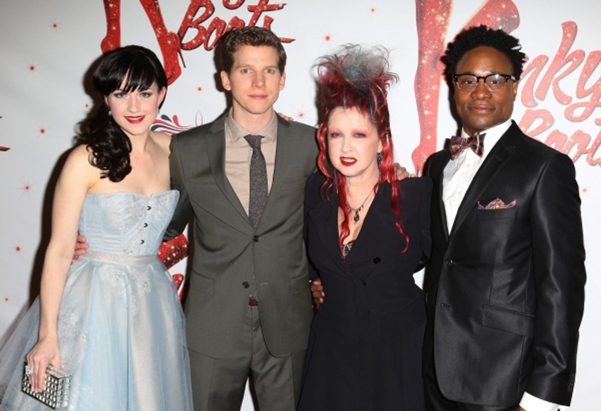 Celina Carvajal, Stark Sands, Cyndi Lauper & Billy Porter at 