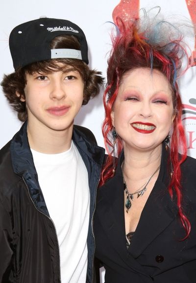 Declyn Wallace Thornton &amp; Cyndi Lauper Photo