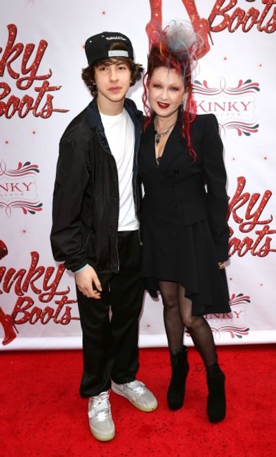 Declyn Wallace Thornton &amp; Cyndi Lauper Photo