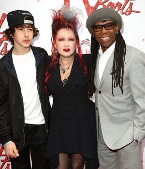 Declyn Wallace Thornton, Cyndi Lauper &amp; Nile Rodgers Photo