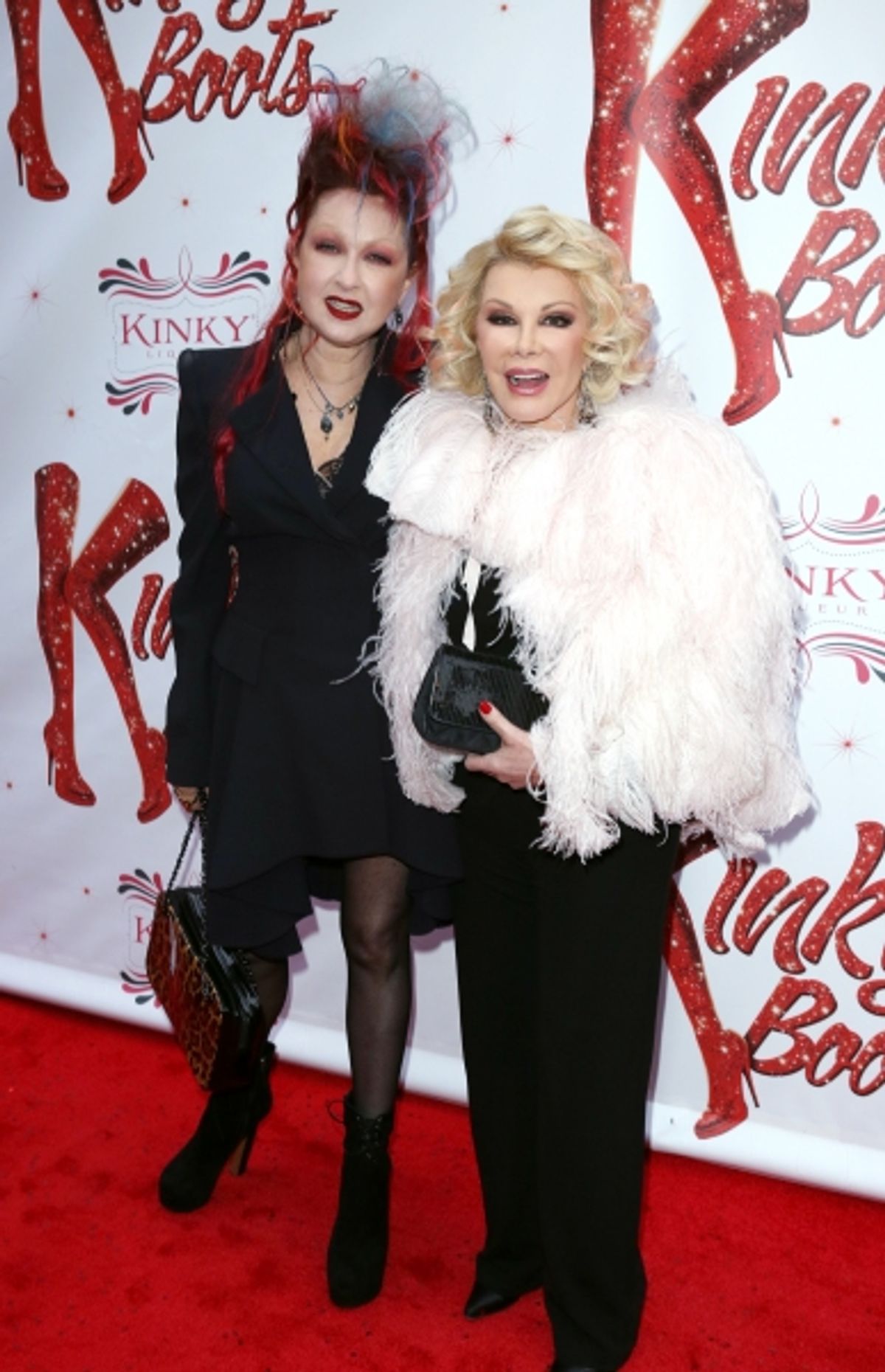 Cyndi Lauper & Joan Rivers  at 