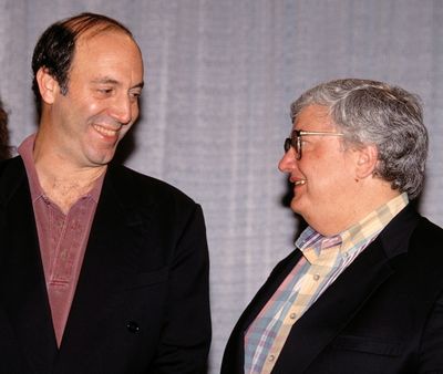 Gene Siskel and Roger Ebert Attending the N.A.T.P.E. TV Convention in Las Vegas Janua Photo