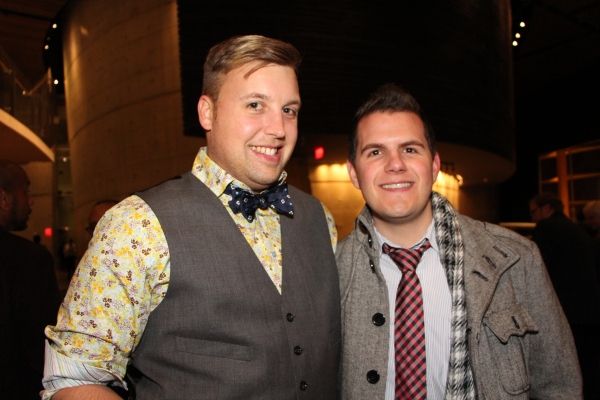 Stage manager William E. Cruttenden III and a guest Photo