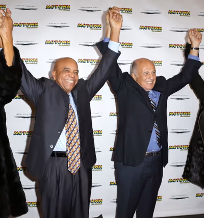 Berry Gordy with Doug Morris  Photo