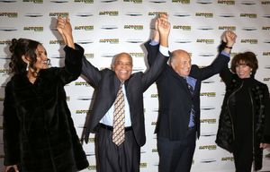 Eskedar Gobeze & Berry Gordy with Doug Morris @ BroadwayWorld Eskedar Gobeze & Berry Gordy with Doug Morris Photo