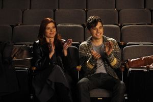 Debra Messing, Andy Mientus Photo