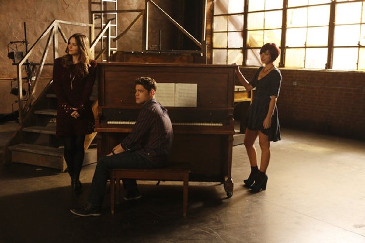 Katharine McPhee, Jeremy Jordan, Krysta Rodriguez at 