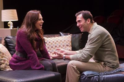 Rachael Logue as Nora, David Matranga as Terry. Photo