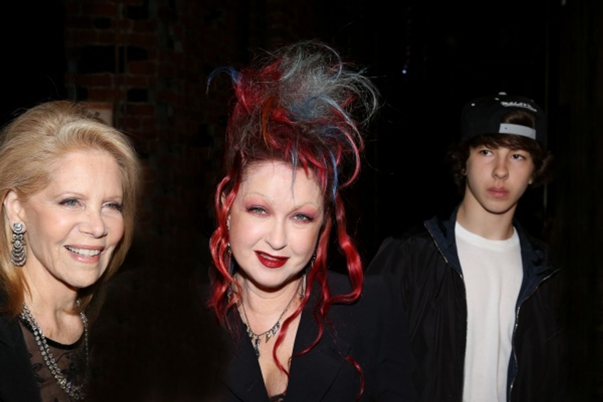 Daryl Roth, Cyndi Lauper &amp; Declyn Wallace Thornton at 