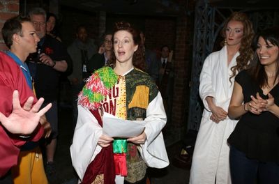 Linda Mugleston (recipient fron 'Cinderella') with Charlie Sutton &amp; Company Photo