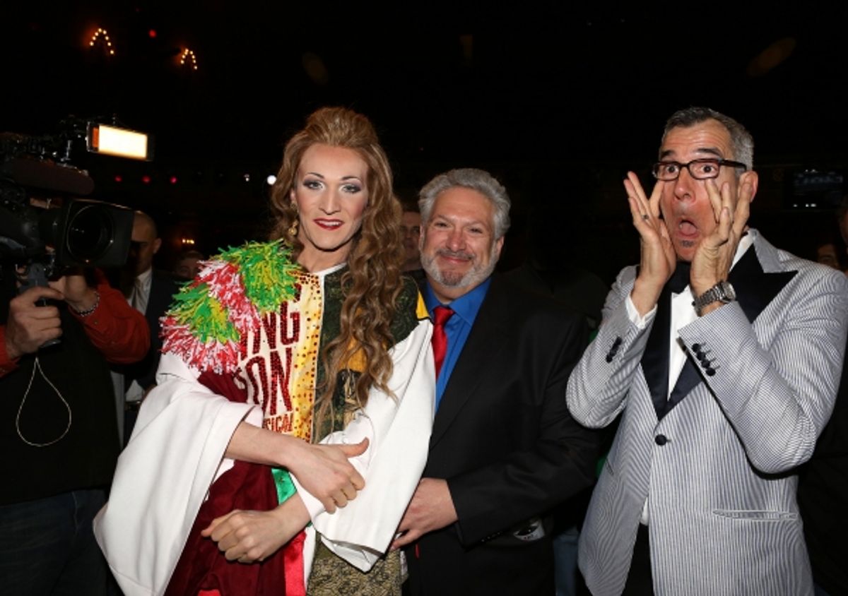 Charlie Sutton &amp; Harvey Fierstein &amp; Jerry Mitchell at 