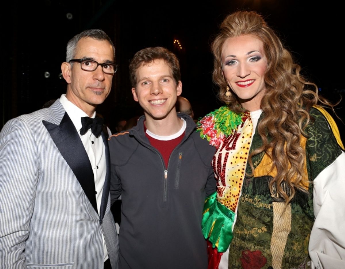 Jerry Mitchell, Stark Sands & Charlie Sutton  at 