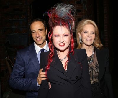 Hal Luftig, Cyndi Lauper & Daryl Roth  Photo