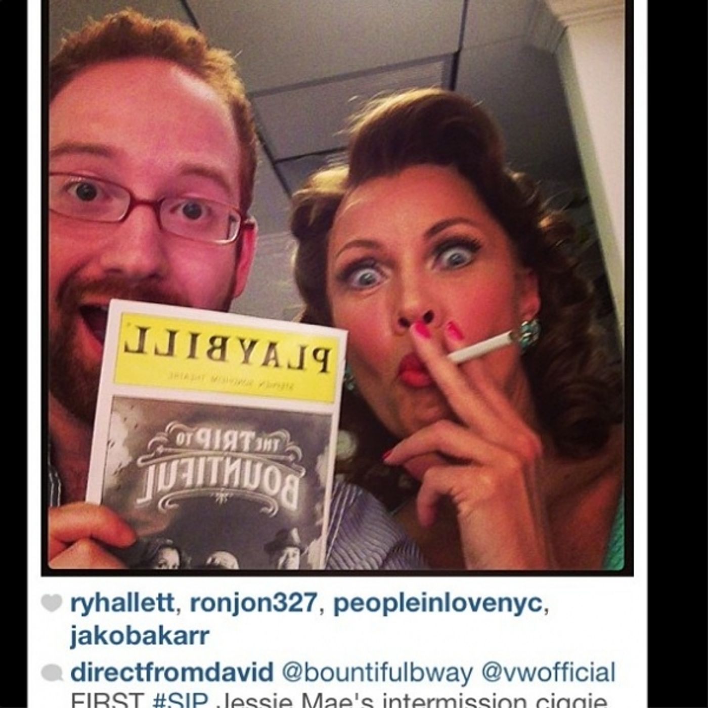 Photo Flash: Saturday Intermission Pics, April 6, Part 2 - Tom Hanks' First SIPs for LUCKY GUY and More!  Image