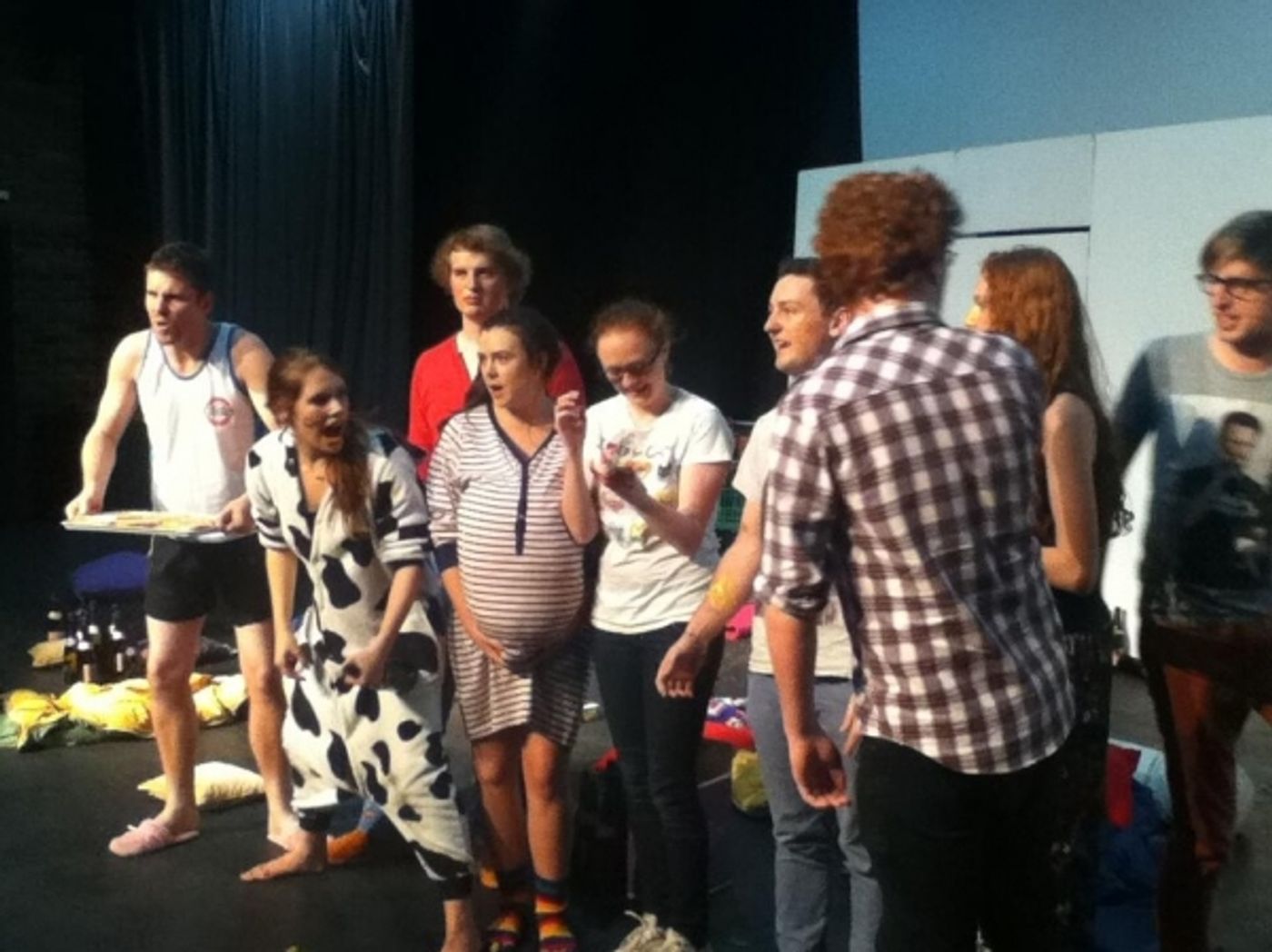 Photo Flash: Saturday Intermission Pics, April 6, Part 2 - Tom Hanks' First SIPs for LUCKY GUY and More!  Image