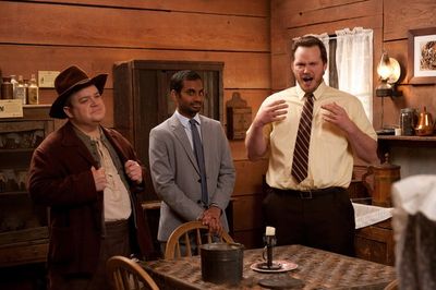 Patton Oswalt, AZIZ ANSARI, Chris Pratt Photo