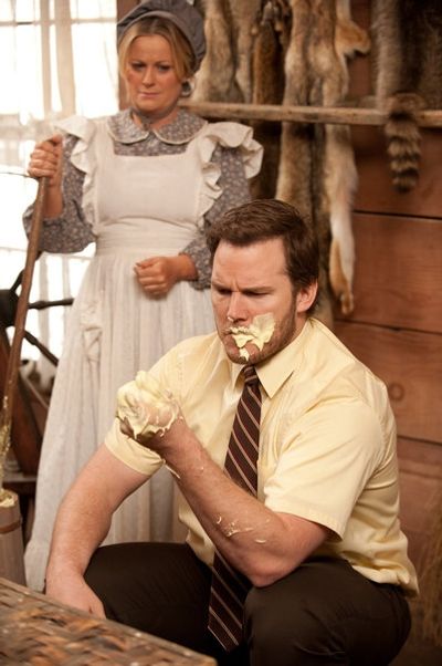 Amy Poehler, Chris Pratt Photo