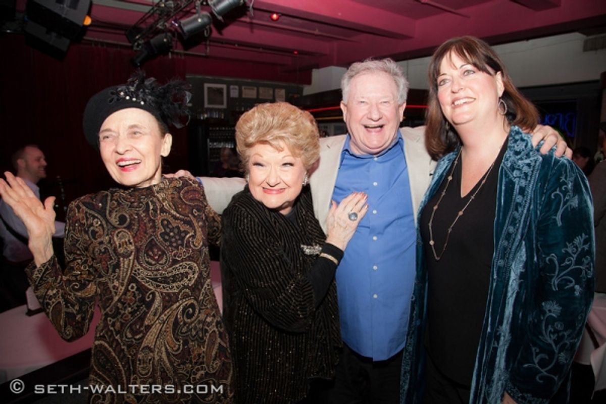 Julie Wilson, Marilyn Maye, Harvey Evans and Ann Hampton Callaway at 