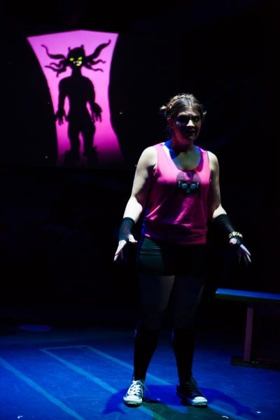 Samantha Wynn Greenstone I confronts a Derby Demon Photo