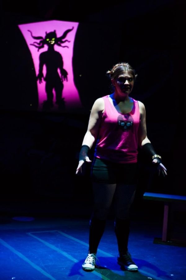 Samantha Wynn Greenstone I confronts a Derby Demon Photo