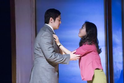 Takaoki Onishi (The Man); Ji Hyun Jang (Rei). Photo