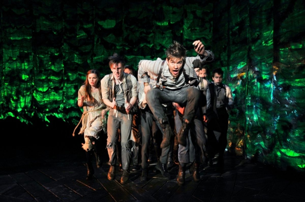 Jason Ralph and the cast of Peter and the Starcatcher at 
