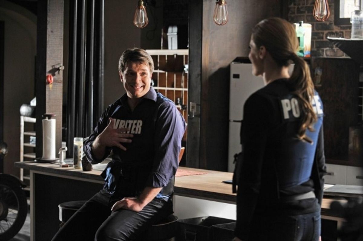 Nathan Fillion, Stana Katic at 
