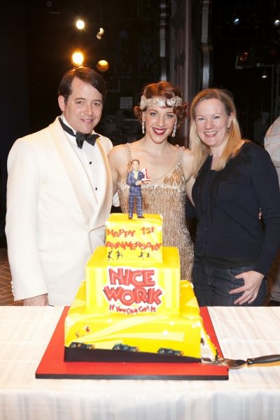 Matthew Broderick, Jessie Mueller and Kathleen Marshall Photo