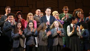 Matthew Warchus, Dennis Kelly, Tim Minchin &amp; Cast Photo