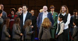 Matthew Warchus, Dennis Kelly, Tim Minchin &amp; Cast Photo
