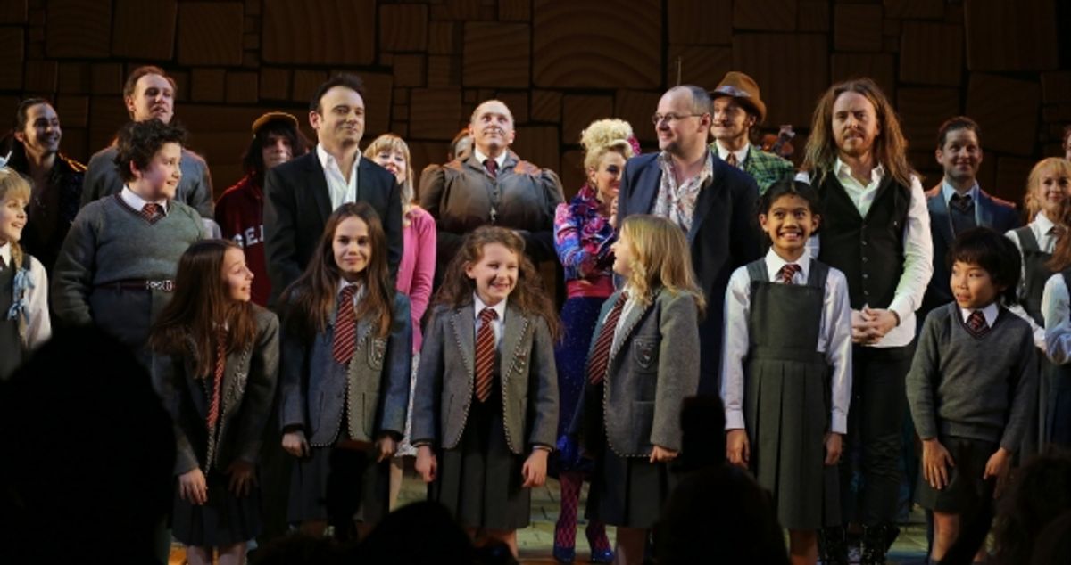 Matthew Warchus, Dennis Kelly, Tim Minchin &amp; Cast at 