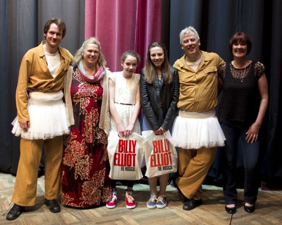 Killian Donnelly, Sharon Hick, Meagan and Amy Horsewood, Deka Walmsley and Jane Horsewood at 