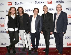 Tim Minchin, Rob Howell, Chris Nightingale, Hugh Vanstone & Dennis Kelly Photo