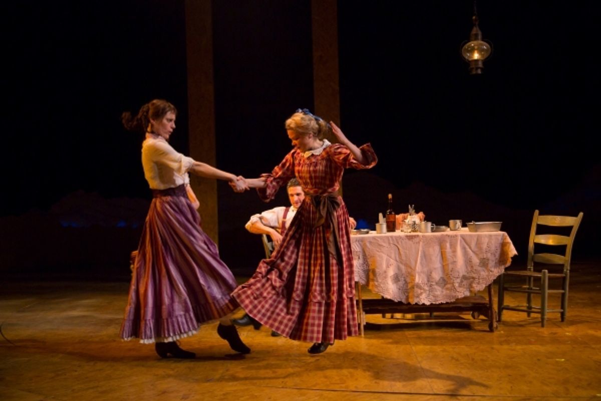 Brenda Withers, Monique Vukovic and James Knight (background) at 