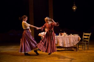 Brenda Withers, Monique Vukovic and James Knight (background) @ BroadwayWorld Brenda Withers, Monique Vukovic and James Knight (background) Photo