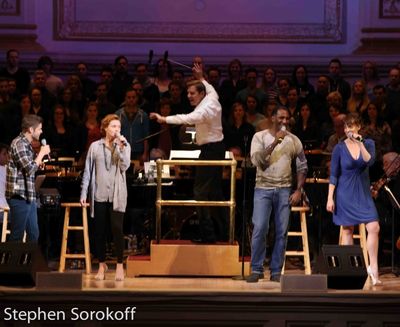 Jeremy Jordan, Jennifer Laura Thompson, Norm Lewis, Julie Murney Photo